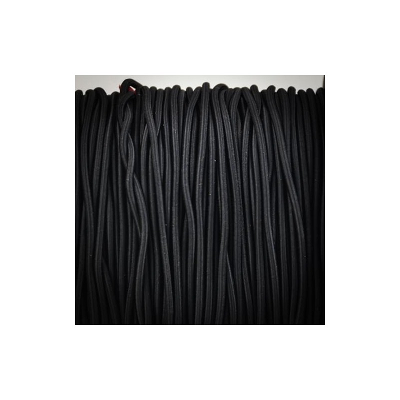 Everlasto 'Lastoflex' Bungee Cord Black 2mm x 100M Reel