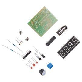 Digital Clock Kits, Digital Clock Kits, 4-Digit Electronic Soldering Timer Kit with Second Correction Function, DIY Alarm Clock Kit, Potentiometer