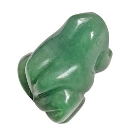Loveliome Green Aventurine Frog Crystal Figurine, Small Hand Carved Pocket Healing Crystal Statue Animal Sculpture 1.5 Inches