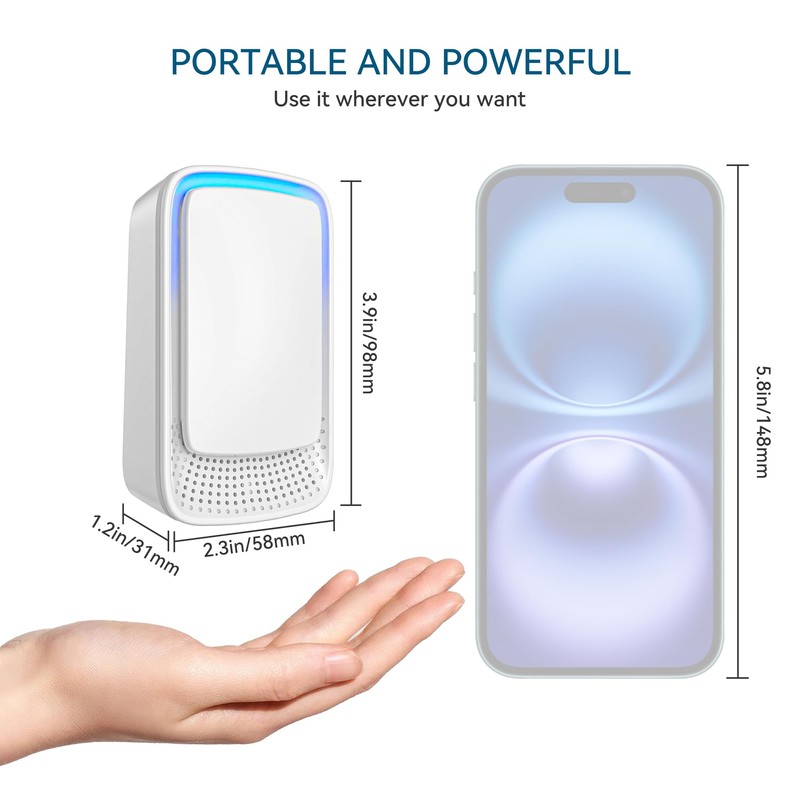 Air Ionizers for Home, Plug In Negative Ion, Quiet Operation