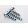2 Anuba-Notch Hinges for Framed Doors, galvanised in White 16
