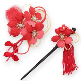 Kamakura Crafts Shino Cherry Blossom Kimono Hair Ornament