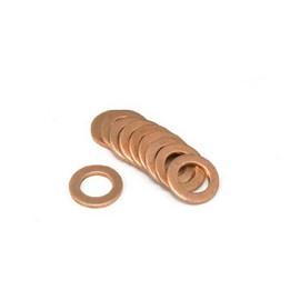 STRAIGHT M10 19-91410 Copper Washers, 10 Pieces