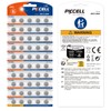 PKCELL LR44 Batteries 50-Pack 1.5 Volt Alkaline AG13 Watch Battery