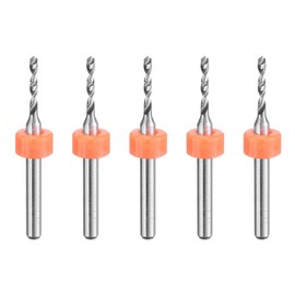 uxcell PCB Drill Bits 1.65mm Tungsten Carbide Rotary Tool Jewelry CNC Engraving Print Circuit Board Micro Drill Bits 1/8 Inch Shank 5 Pcs