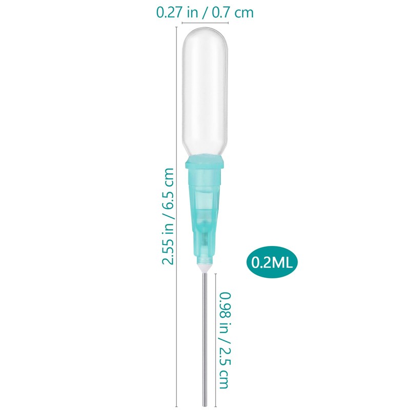 FOMIYES Dropper Pipette, 0.2 ml, 4 Pieces, Extra Fine Quantity,