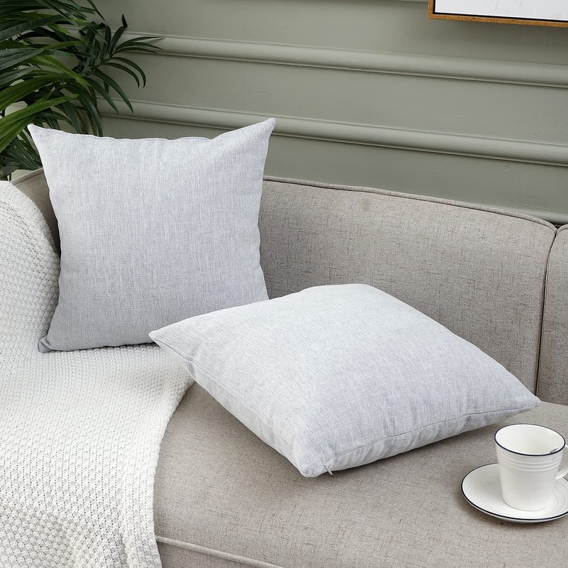 Jepeak Decorative Throw Pillow Covers Cushion Cases Pack of 2