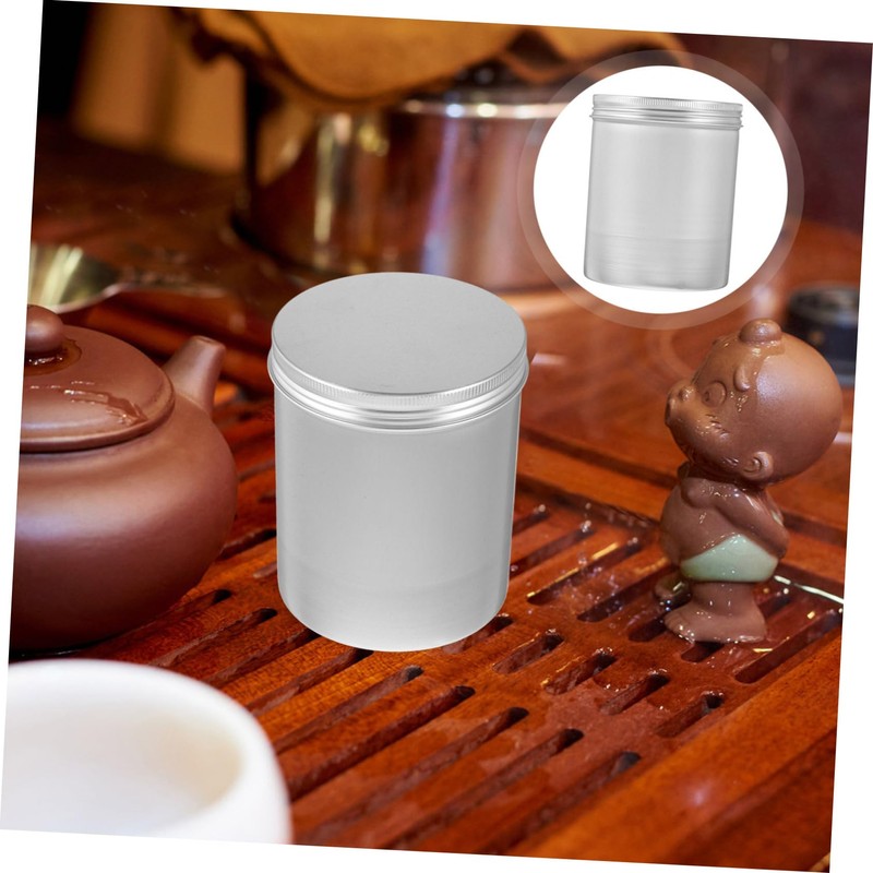 LABRIMP Tea Bag Organizer Box Aluminum Tea Canister Matcha Powder