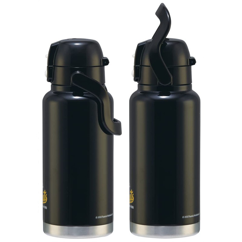 Skater STD10H-A Snoopy Stainless Steel Direct Bottle with Handle, 33.8