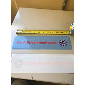 AAA Automobile Club Southern California "Don't Drive Intexticated" Decal. New.