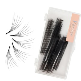 Veritee 1000 fans Camellia Promade Lash Extensions Supplie Fluffy 6D 0.07 Pro Made 8-15mm Lengths for Pre Made Natural Classic Volume and Hybrid Set Premade Lash Fans Eyelash Extensions (D curl, 8mm)
