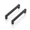 Ravinte 10 Pack Square Bar Kitchen Cabinet Handles Matte Black