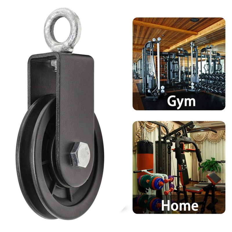 Vishusju 90mm Pulley Wheel for Cable Machines Silent Bearing Home