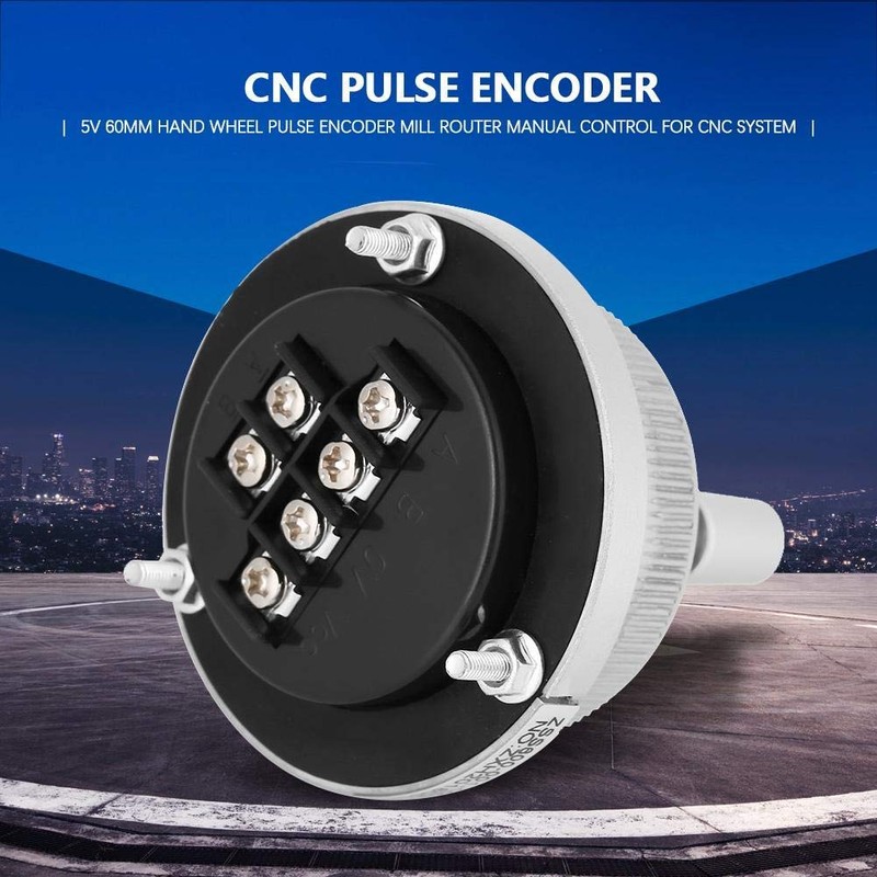 Handheld Coder 100PPR 6 Terminal Clamps Electronic CNC Handwheel Pulse