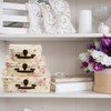 Fasmov 3 Pack Paperboard Suitcases Storage Box Decorative Boxes Storage