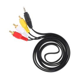 jojofuny 2X Cable 3.5mm to 3 Stereo Aux Cord Audio Video Adapter for Tv Home Theater