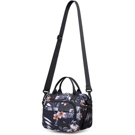 TuErCao Hibiscus Small Lunch Bag Lightweight Insulated Lunch Box for Women Work Portable Soft Cooler for Picnic Travel Road Trips, Loncheras para Mujer