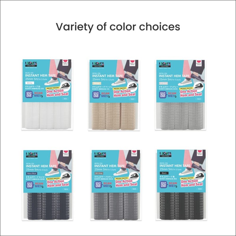 LEONIS SHIRTS & FAVORITES LEONIS Iron-on Instant Hem Tape 25mm