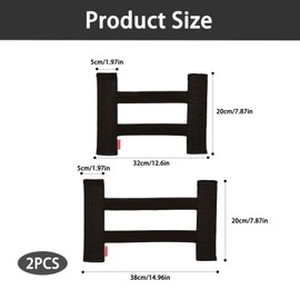 2Pcs Trunk Organizer, High-Elasticity Velcro Cargo Organizer, Large And Small Boot Holder Car Storage, Car Fastening Strap, Suitable For SUVs, Cars, Trucks, Hatchbacks And Vans