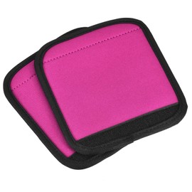 PATIKIL Luggage Handle Grips, 2 Pack Identifier Suitcase Wrap Accessories for Travel Bag Baggage, Pink