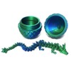 3D Printed Dragon Egg, Articulated Dragon Inside, Crystal Dragon Fidget