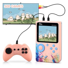 Retro Handheld Game Console, 3.0 Inch Screen, Mini Games Console 500+ Classic FC Games, Support for Connecting TV & 2 Players, Ideal Christmas or Birthday Gift