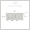Exclusive Home Loha Light Filtering Rod Pocket Scalloped Valance, 54"x16",