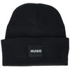 HUGO Square Logo Cotton Blend Beanie