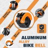 Hidden Bike Bell Conch Clear Long Sound (Orange)