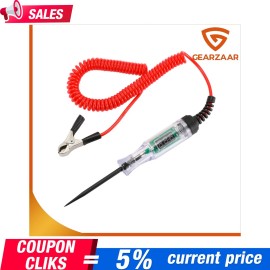 Gearzaar Circuit Tester Probe Light Voltage Pen Detector 3-48V Electric Car Fuse Nwcliwrt