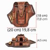 Tourbon Multi-Tool Leather Belt EDC Pocket Organizer Phone Pouch for