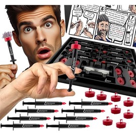 Easy Inject Nose Wax Kit | Effective Nose Hair Kit for Men & Women | Less Painful Hair Removal | 8 Prefilled Applicators | Inject - Let Set - Pull | Mess-Free Wax Sticks | Multiple Patents Pending