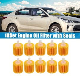 GEARZAAR 04152-YZZA1 Engine Oil Filter Pack of 10 For Toyota Lexus Scion 2005-2018 USA