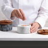 MINCORD Natural Marble Salt and Pepper Bowls Set of 2