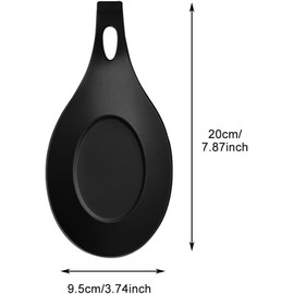 Paquete de 3 cucharas de silicona para la parte superior de la estufa, soporte de utensilios de cocina resistente al calor, soporte de cuchara de silicona resistente para utensilios de cocina,
