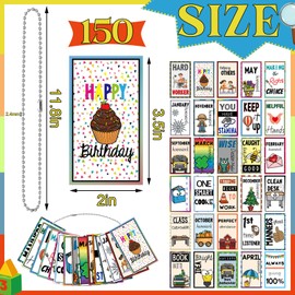 Motiskyy 150 Pcs Student Incentive Tags Classroom Management Behavior Dog Tags with 24 Pcs Chains Motivational Positive Student Behavior Incentive Reward Teacher Must Haves for Classroom