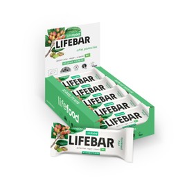Lifefood Lifebar Energieriegel, Vegan Sportriegel, RAW BIO Rohkost, Vegan, Glutenfrei, Laktosefrei,Ohne Zuckerzusatz, Biologisch angebaut - 15er Pack (15 x 40 g) (Chia Pistazie)