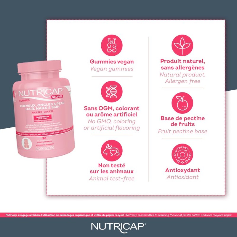 Nutricap Gummies Biotin 5000 mcg - Hair Growth & Nail