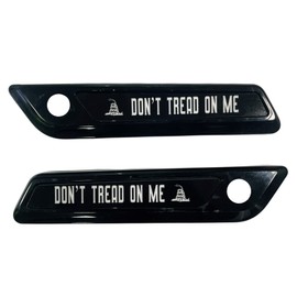 Kustom Cycle Parts Premium Aftermarket Dont Tread On Me Saddlebag Inserts Sold in Pairs. Fits Harley Davidson Touring Models. Street Glides Road Glides. Made in USA. (2014 and Newer, Black and White)