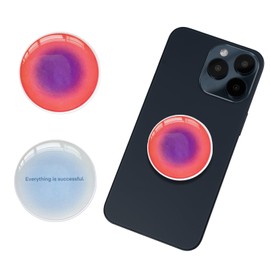 2PCS Phone Grips with Gradient Design, Phone Finger Holder Grips Compatible with Smartphones and Tablets, Foldable Stand and Clear Phone Grip, Perfect Phone Phone Grip for Kindle and More