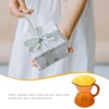 Yellow Glass Coffee Carafe 300Ml, Mini Coffee Server Kettle for