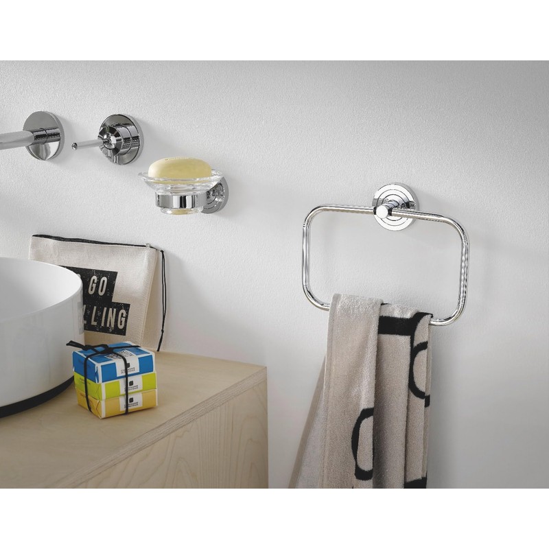 Emco Polo 75500100 Towel Ring, Chrome