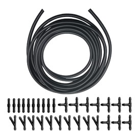 4M Universal Windscreen Washer, Automotive Hose, Wiper Hose Repair, Windscreen Washer Hose, Splash Hose for Windscreen Washer System, with 30 Pieces Hose Connector