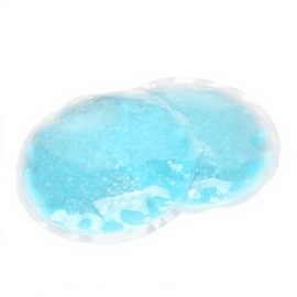 Almohadilla para Ojos de Gel de Hielo, Compresa Fría y Caliente para Ojos, Azul, Redondo, para Aliviar la Tensión de los Ojos, Gel de Hielo Refrescante para Hombres y Mujeres,