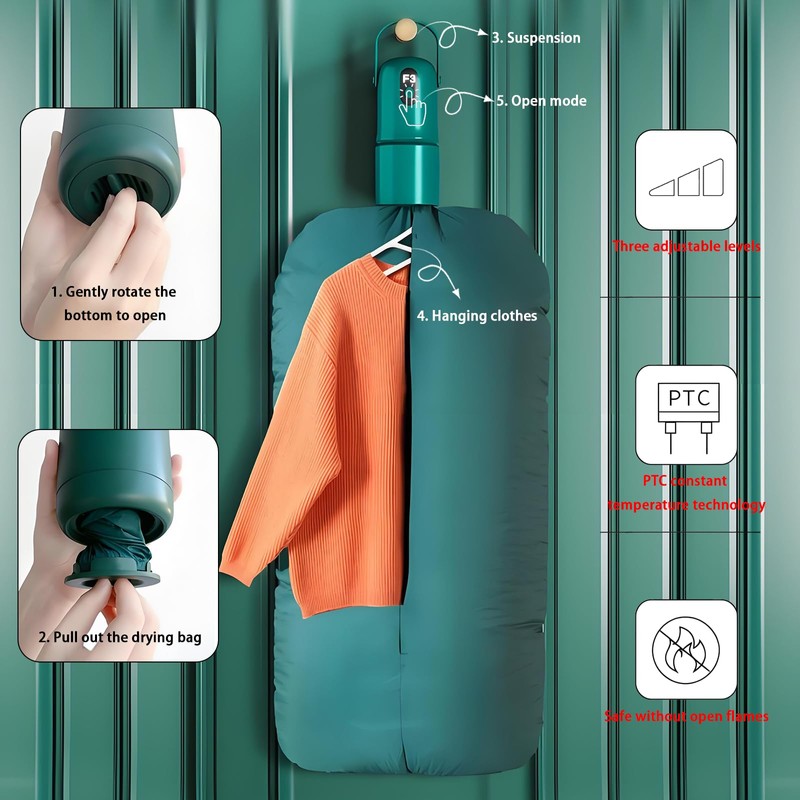 Mini Portable Clothes Dryer,Mini Clothes Dryer Machine,30 Minute Fast Drying