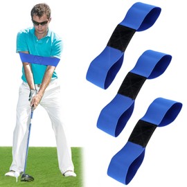 AHRLIC Golf Swing Trainer Band 3-Pack – Arm Posture Correction Strap for Men Women & Kid | Golf Swing Training Aid to Improve Form, Distance & Control | Elastic Golf Practice Tool for All Skill Levels