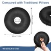 Piercing Pillow with Hole, Adjustable Piercing Pillow for Side Sleepers,
