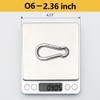 ThreeLeaves Stainless Steel Carabiner Clips Heavy Duty.Spring Snap Hook Carabiner