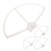 FELTECHELECTR 4pcs White Quick Release Propeller Guards for Protective Bumpers