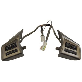 Subaru 2012-2013 Legacy/Outback Black Metal Push Button Steering Wheel Audio & Cruise Control Switches, Manual Operation